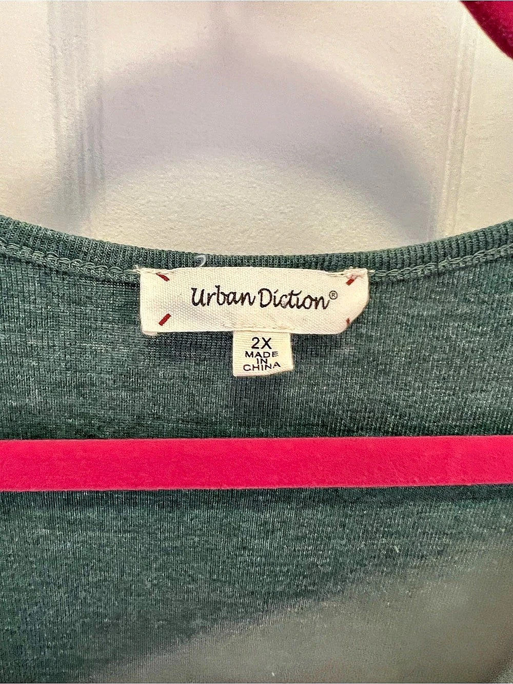 Urban Diction Sequin V-Neck Tank Top in Green Size 2X Like New - Picture 3 of 4